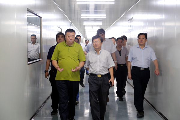 開封市副市長到易成新能調(diào)研電鍍金剛線項目